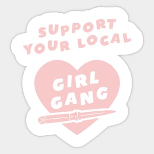 Girl Gang Pink Sticker